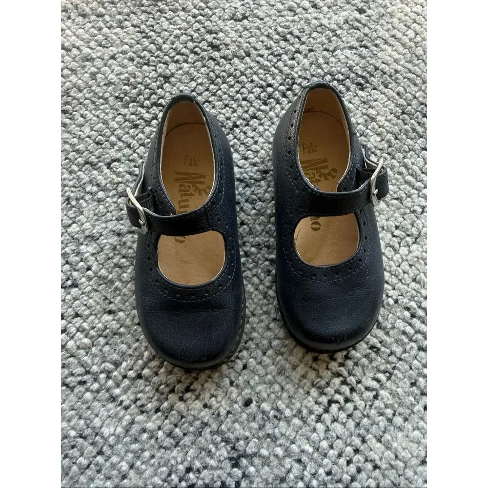 Naturino Falcotto Maluku 22 Toddler Mary Jane’s Shoes - Navy Blue (size 6 - 6.5)